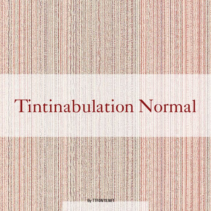 Tintinabulation Normal example